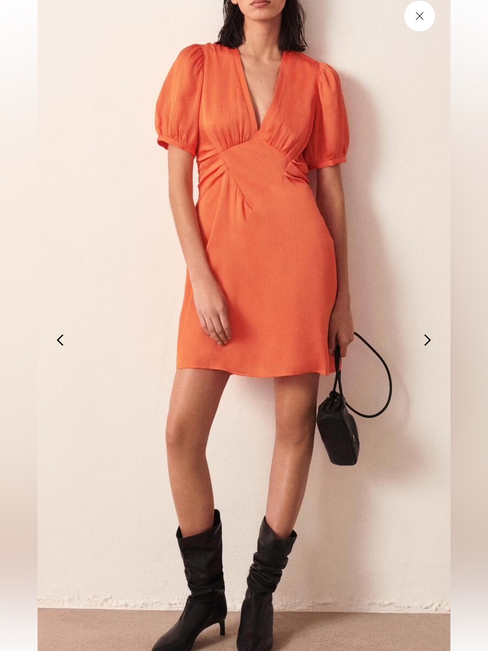 ba&sh Orange WINA dress Large